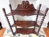 French Vintage Shelf With Spindle Supports And Monogram