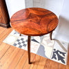 Round Art Deco Walnut Veneer Side Table