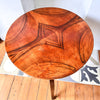 Round Art Deco Walnut Veneer Side Table