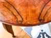 Round Art Deco Walnut Veneer Side Table