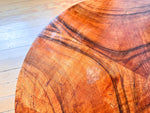 Load image into Gallery viewer, Round Art Deco Walnut Veneer Side Table
