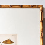 Load image into Gallery viewer, Antique Shell Print In Vintage Faux Bamboo Frame
