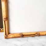 Load image into Gallery viewer, Antique Shell Print In Vintage Faux Bamboo Frame
