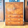 Vintage Art Deco Walnut Cabinet