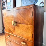 Load image into Gallery viewer, Vintage Art Deco Walnut Cabinet

