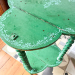 Load image into Gallery viewer, French Painted Antique Side Table With Spindle Supports
