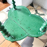 Load image into Gallery viewer, French Painted Antique Side Table With Spindle Supports
