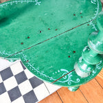 Load image into Gallery viewer, French Painted Antique Side Table With Spindle Supports
