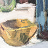 Swedish Oil On Board Still Life With Blue Jug, Signed