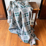 Load image into Gallery viewer, Vintage Welsh Blanket In Blue And Pink Colour Ways
