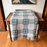 Load image into Gallery viewer, Vintage Welsh Blanket In Blue And Pink Colour Ways
