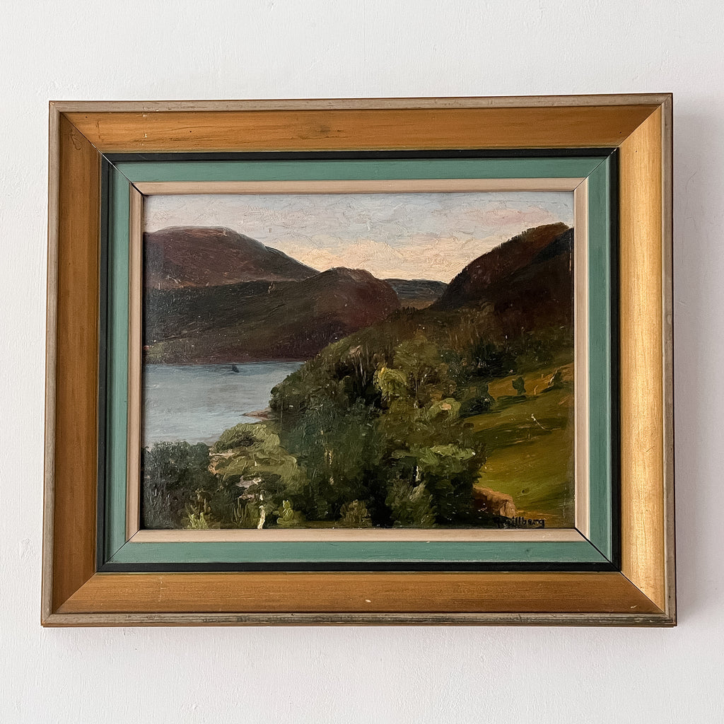 Swedish Oil On Board Landscape