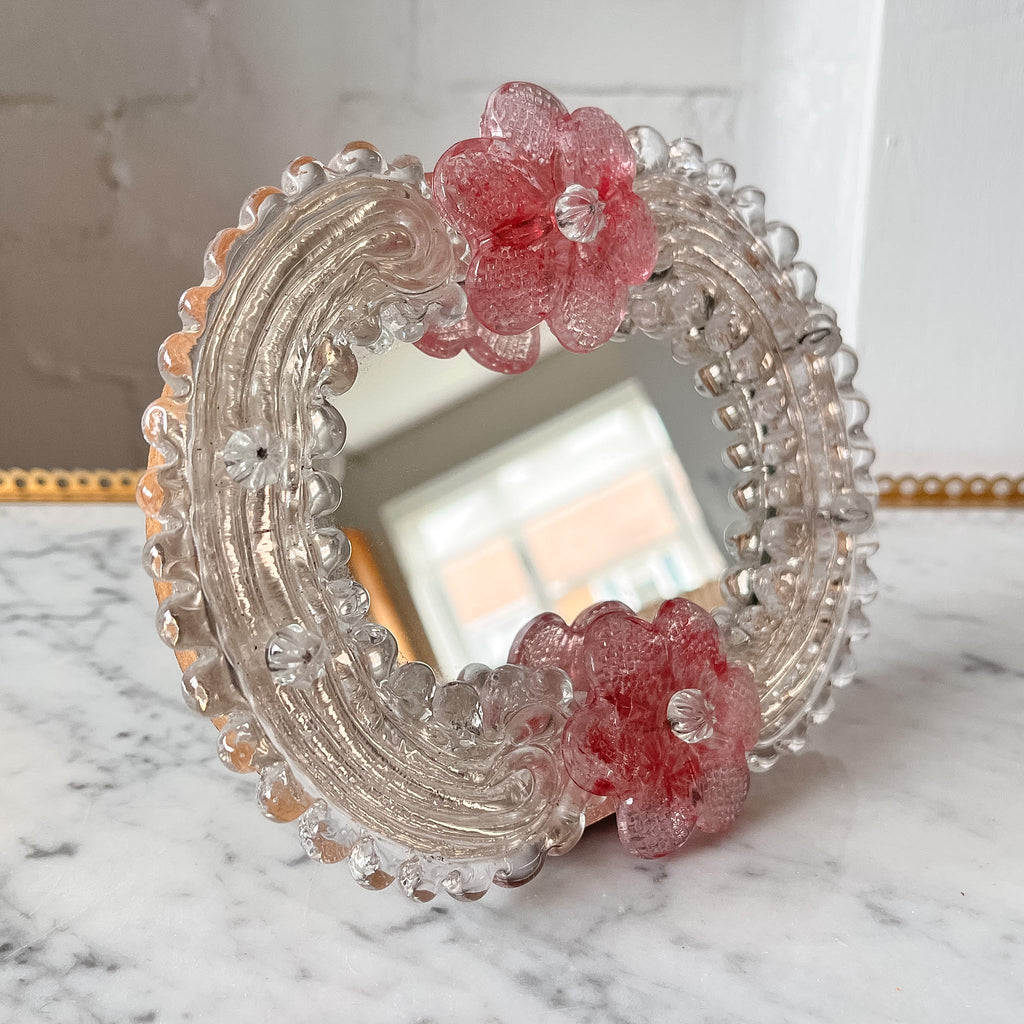 Vintage Miniature Venetian Glass Mirror