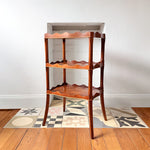 Load image into Gallery viewer, Vintage Scalloped Three Tier Reprodux Etagere
