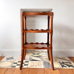 Load image into Gallery viewer, Vintage Scalloped Three Tier Reprodux Etagere
