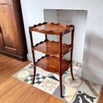 Load image into Gallery viewer, Vintage Scalloped Three Tier Reprodux Etagere
