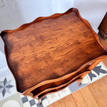 Load image into Gallery viewer, Vintage Scalloped Three Tier Reprodux Etagere
