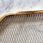 Load image into Gallery viewer, Large Italian Mid Century Glass Tray With Brass Frame
