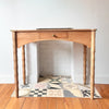 Victorian Pine Faux Bamboo Console / Hall Table / Desk