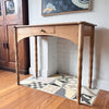 Victorian Pine Faux Bamboo Console / Hall Table / Desk
