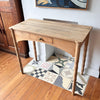 Victorian Pine Faux Bamboo Console / Hall Table / Desk