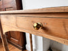 Victorian Pine Faux Bamboo Console / Hall Table / Desk