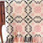 Load image into Gallery viewer, Vintage Welsh Blanket In Cream And Pink Colour Ways
