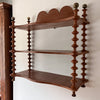 Large French Vintage Shelf With Spindle Supports