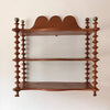 Large French Vintage Shelf With Spindle Supports