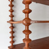 Large French Vintage Shelf With Spindle Supports