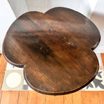 Load image into Gallery viewer, Antique Clover Shaped Bobbin Side Table
