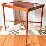 Load image into Gallery viewer, A Pair Of Large Vintage Faux Bamboo Side Tables
