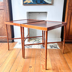 Load image into Gallery viewer, A Pair Of Large Vintage Faux Bamboo Side Tables
