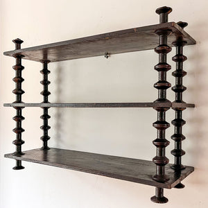 French Vintage Shelf With Spindle Supports