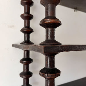 French Vintage Shelf With Spindle Supports