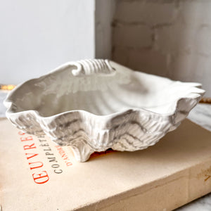 Vintage Ceramic Clam Shell Bowl