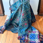 Load image into Gallery viewer, Vintage Welsh Blanket In Green And Red Colour Ways
