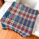 Load image into Gallery viewer, Vintage Welsh Blanket In Green And Red Colour Ways
