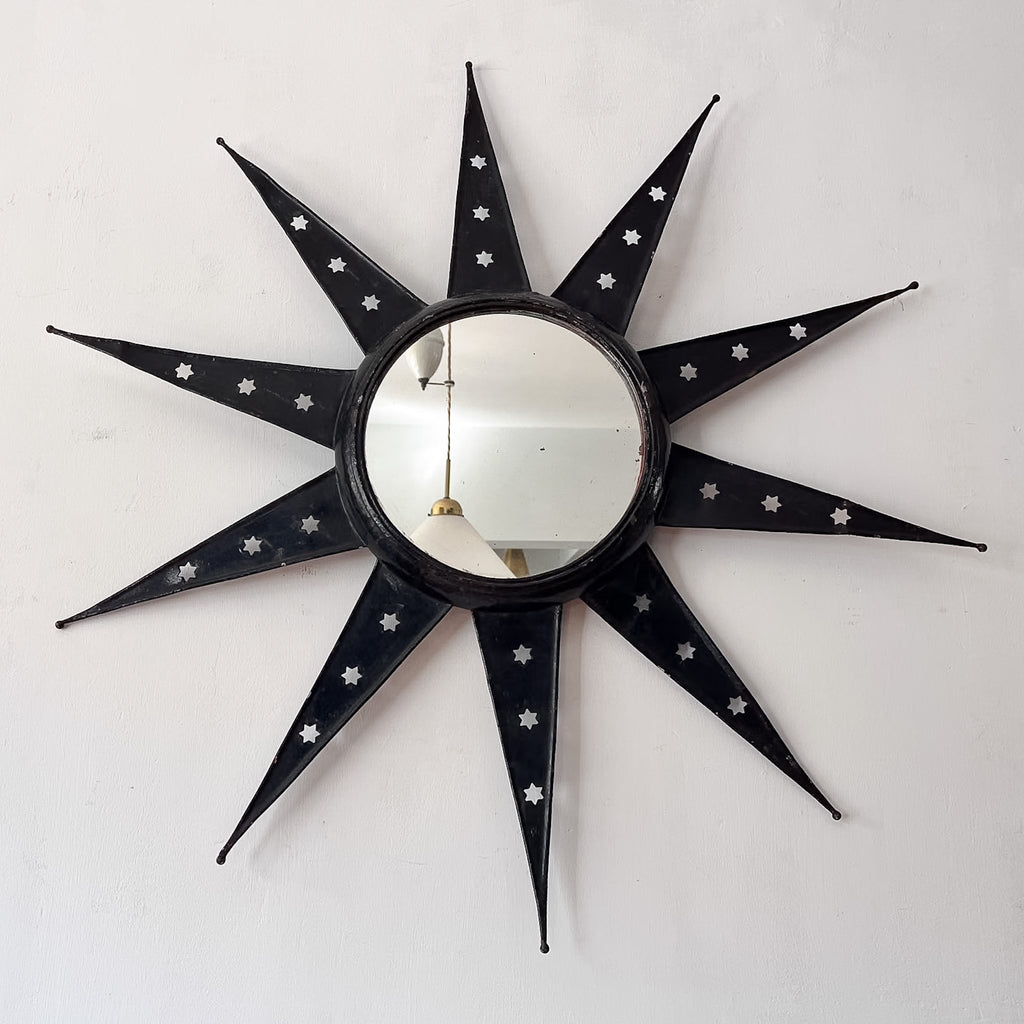ON HOLD - French Mid Century Sunburst Mirror
