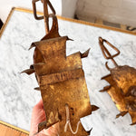 Load image into Gallery viewer, A Pair Of Vintage Hollywood Regency Toleware Wall Sconces
