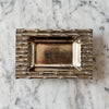 Vintage Metal Faux Bamboo Trinket Dish