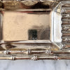 Vintage Metal Faux Bamboo Trinket Dish