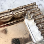 Load image into Gallery viewer, Vintage Metal Faux Bamboo Trinket Dish
