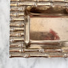 Vintage Metal Faux Bamboo Trinket Dish