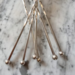 Load image into Gallery viewer, A Set Of Six Long Silver Plated Dessert Spoons
