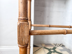 Antique Pine Faux Bamboo Towel Rail