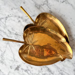 Load image into Gallery viewer, French Vintage Leaf Brass Tray
