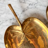 French Vintage Leaf Brass Tray