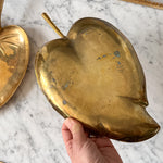 Load image into Gallery viewer, French Vintage Leaf Brass Tray
