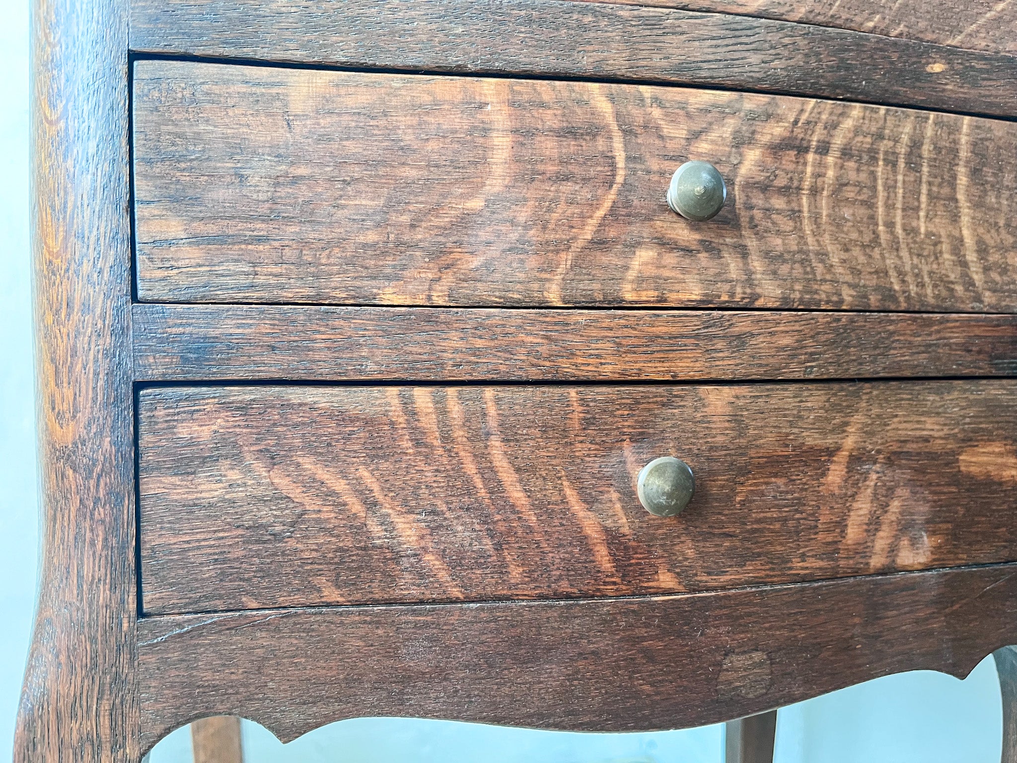 A Near Pair Of Vintage French Bedside Cabinets